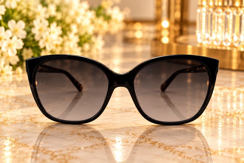 Fossil FOS 3147/G/S Women's Cat Eye Sunglasses Black Tortoise w/ Case